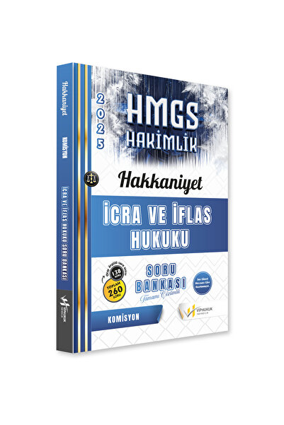 Genel Markalar VİP Hukuk 2025 Baskı HAKKANİYET HMGS Hakimlik İcra ve İflas Hu...