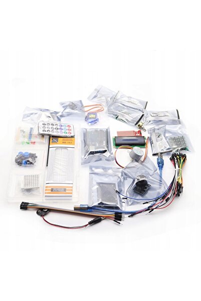 Rosfix Kit Start Arduino XXL UNRR3 | Placă UNO, LCD, Senzori, Breadboard