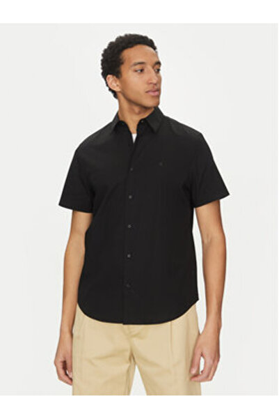 Calvin Klein Ανδρικό Πουκάμισο LV04LB125G Μαύρο