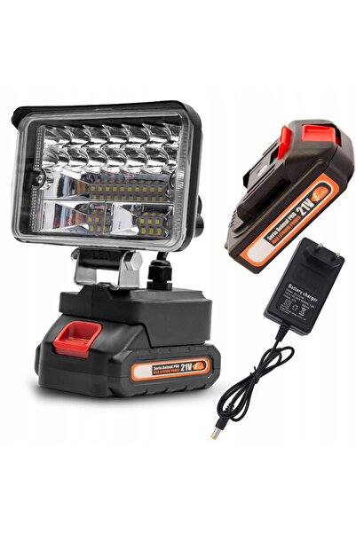 Rosfix Lampă LED Portabilă 21V 1,5Ah | Compatibilă cu Baterii Makita 18V