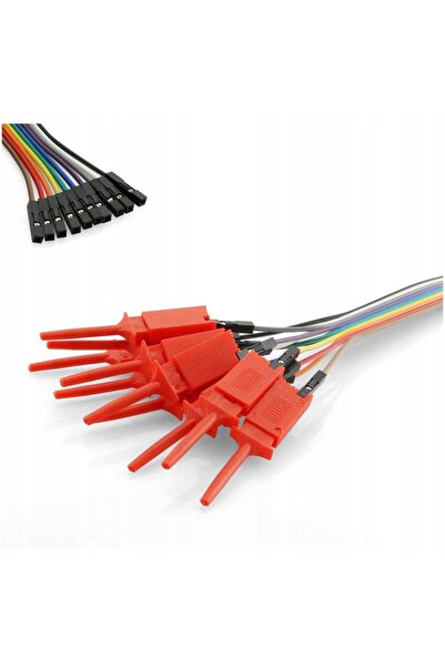 Rosfix Set Cabluri Test 30cm 10 Buc | Cu Chwytaki și Mufe Femele Logic Analyzer