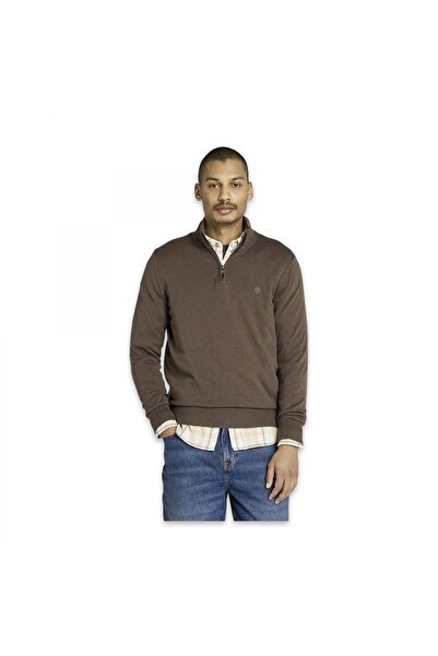 Timberland Tb0A2Bmx Williams River Cotton Yd 1/4 Zip Sweater Kahverengi Erkek...