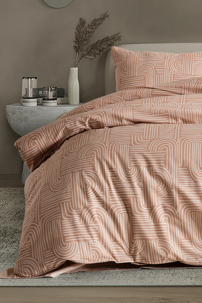 Doqu Home Nola Easy Comforter Duvet Cover Set Single Cappucino