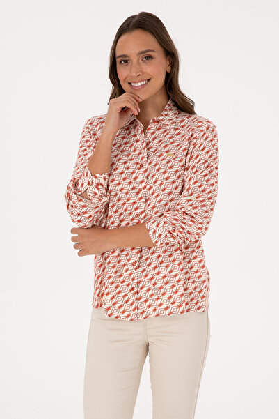 U.S. Polo Assn. Women's Dusty Rose Long Sleeve Shirt 50316370-Vr026