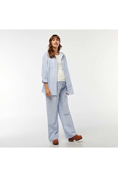 KIABI Striped Maternity Shirt BLUE