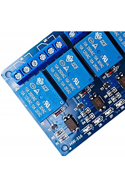 Rosfix Modul Releu 8 Canale 12V | Izolație Optică, Compatibil cu Arduino