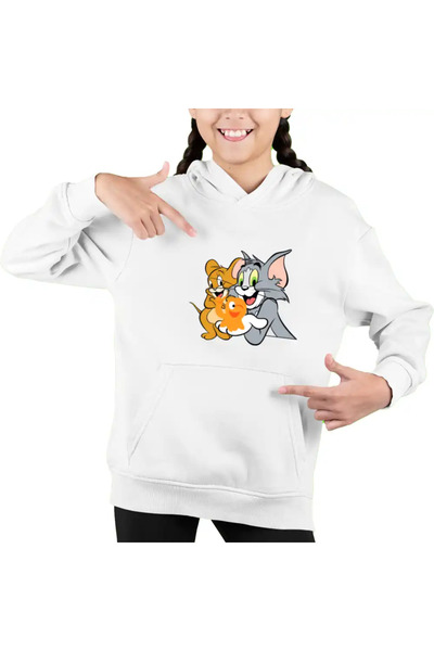 OEM Παιδικό φούτερ Tom and Jerry Lamput για κορίτσια