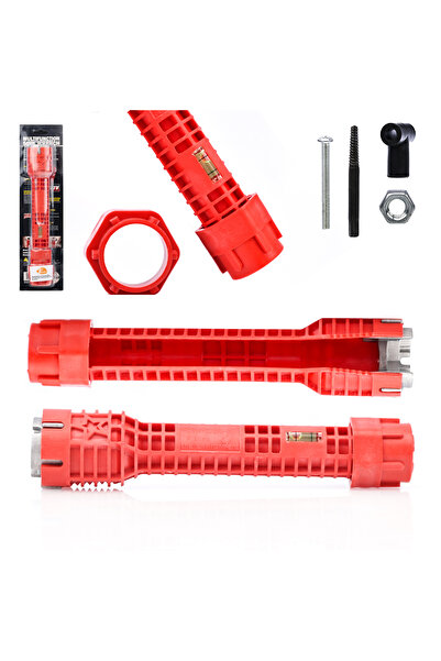 Rosfix Cheie Hidraulică Universală 8în1 | ABS, Nivelă, 1/2"–3/4"