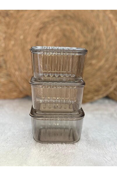 VESTA Concept حاوية تخزين بلاستيكية مكونة من 3 قطع - مجموعة حاويات منظمة لوجب...