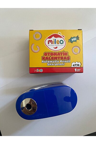 ŞİMŞEK KIRTASİYE BİJUTERİ MİLEO OTOMATİK PİLLİ MAVİ KALEMTRAŞ