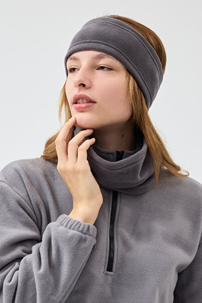 Butikgiz 100% мікрополярний еластичний багатофункціональний шарф + пов'язка на голову Жіночий зимовий комплект