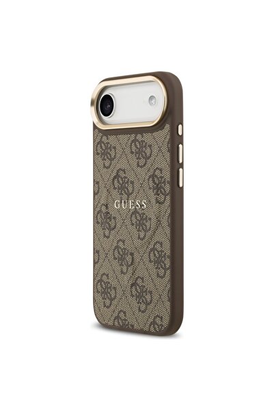 Guess Θήκη για iPhone 17 Air, Σκληρή θήκη 4G Classic MagSafe, Καφέ