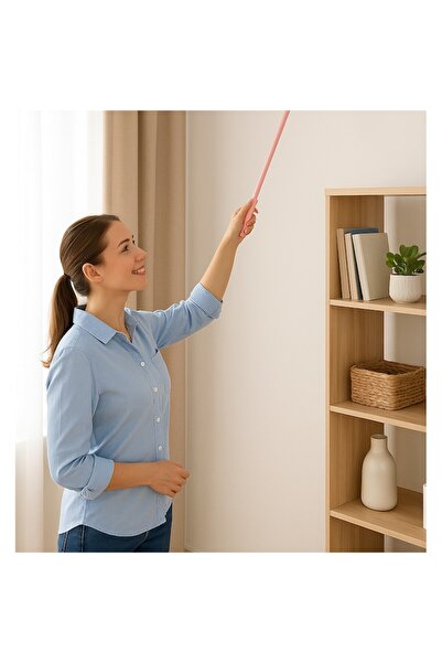 NEO ™ Dust Cleaning Brush, Telescopic Handle, Extendable Length, Pink