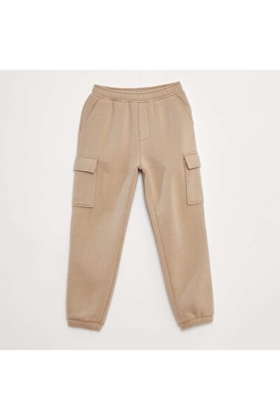 KIABI Multi-pocket sweatshirt fabric joggers BEIGE