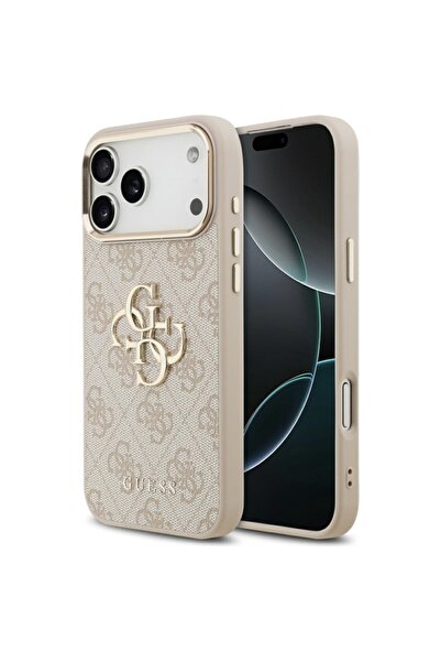 Guess Θήκη για iPhone 17 Pro Max, Σκληρή θήκη Big 4G Classic Logo, Λεπτή προστασία, Συμβατή, Ροζ