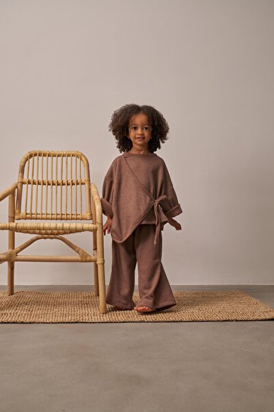 Oh La La Koala For Little Ones Kahverengi Waffle Bağlamalı Takım