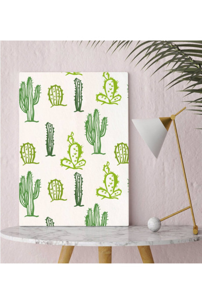 Dörtel Tedarik Cactus Themed Unlined Notebook