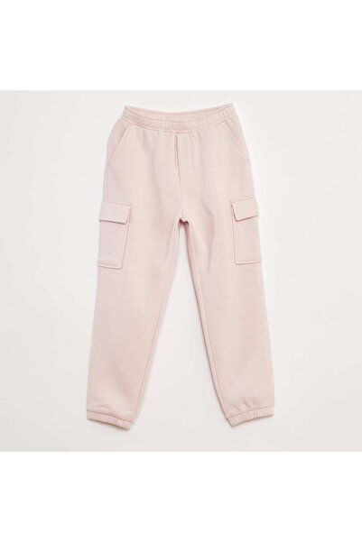 KIABI Multi-pocket sweatshirt fabric joggers PINK