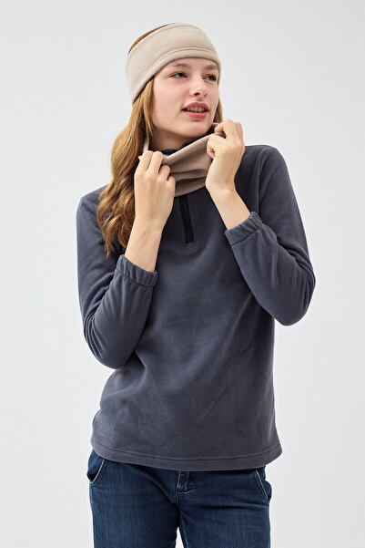 Butikgiz 100% Micro Polar Flexible Multifunctional Neck Collar + Headband Women's Winter Set