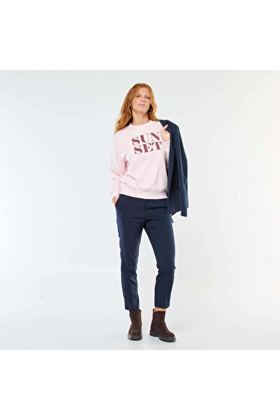KIABI Printed Crew Neck Sweatshirt PINK
