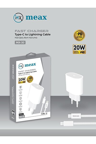 meax Type-C to Lightning Hızlı Şarj Adaptörü