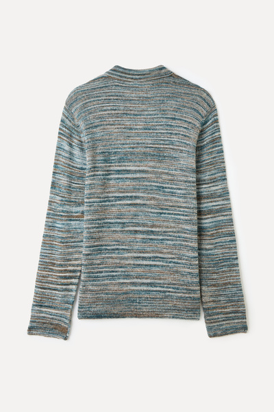 Mudo ÇİZGİLİ POLO YAKA KAZAK