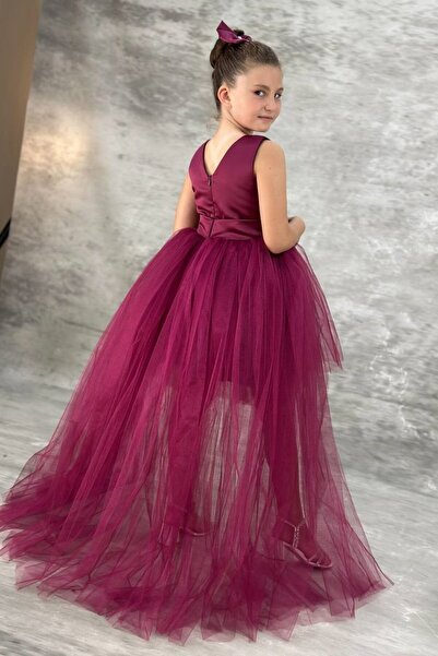 ABİYEKİDS Düş Model Kuyruklu Çocuk Abiye Elbise 7/14 Yaş arası ABY233