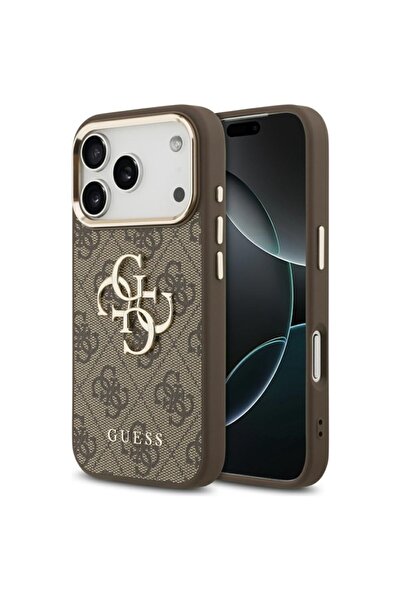 Guess Θήκη για iPhone 17 Pro, Σκληρή θήκη Big 4G Classic Logo, Λεπτή προστασί...