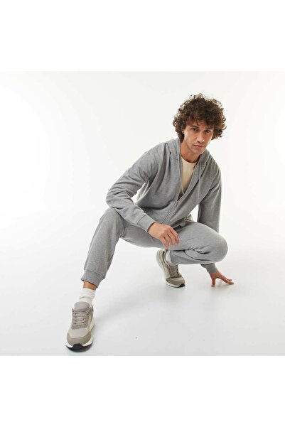 KIABI Zip-up sweatshirt fabric hoodie GREY