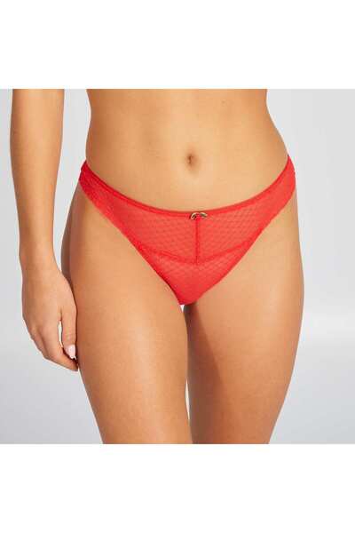 KIABI Tulle lace thong RED