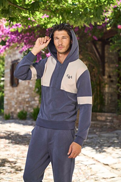 Cossy By Aqua με κουκούλα Ανδρικό Σετ Αθλητικό Κοστούμι CossybyAqua 26403-M