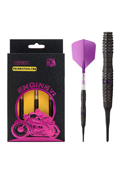 CUESOUL 22 Gr Yumaşak Uçlu %90 Tungsten Rost T19 Karbon uçlu Dart Seti