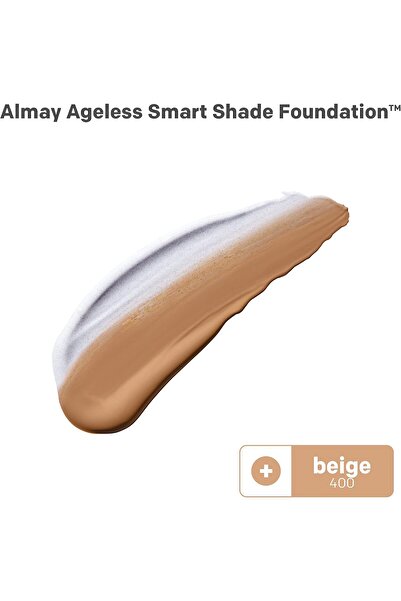 ALMAY Anti-Aging Foundation, 400 Beige, Hypoallergenic, Fragrance-Free, Vit C, Niacinamide, 1 fl oz