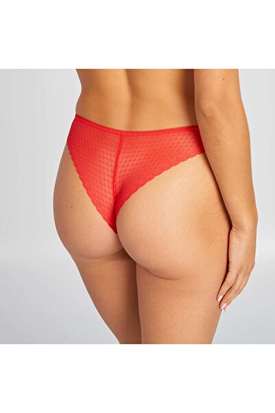 KIABI Tulle lace thong RED