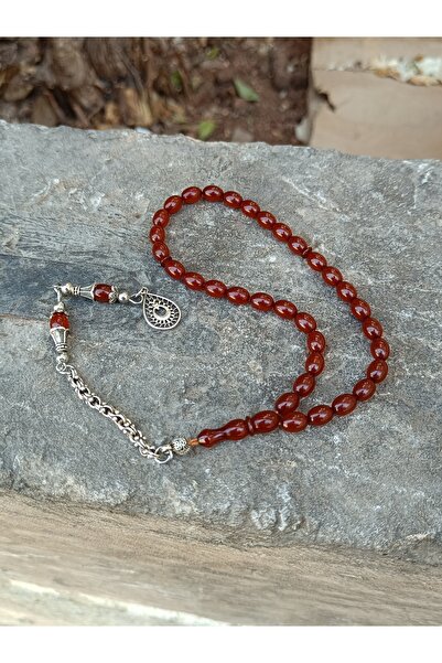 tesbihad سبحة كهرمانية بطول المعصم