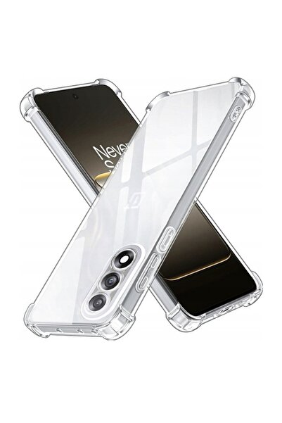 SKYDDAR INNOVATION Carcasă pentru OnePlus Nord 5, silicon transparent rezistent la șocuri, silicon subțire, set autocolante, transparentă