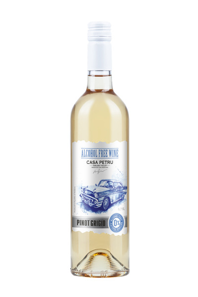 Casa Petru Vin alb demidulce fara alcool, Pinot Grigio, Casa Petru, 0.75 l SGR