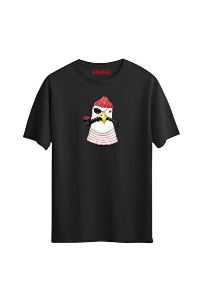 Açık Garaj تي شيرت مطبوع عليه قراصنة النورس، تي شيرت رجالي، تي شيرت نسائي، تي...