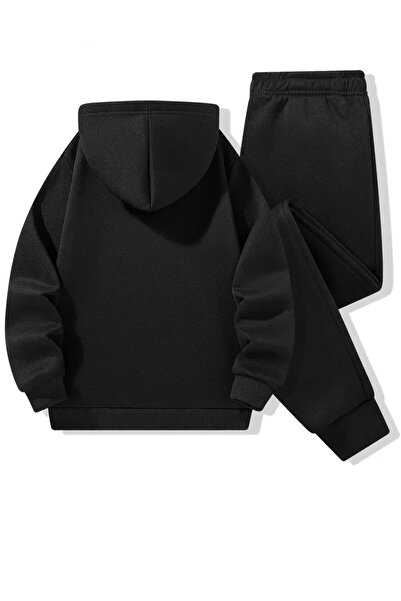 Machetta Children's Stitch Printed Oversize Hooded Sweatshirt - Tracksuit Set