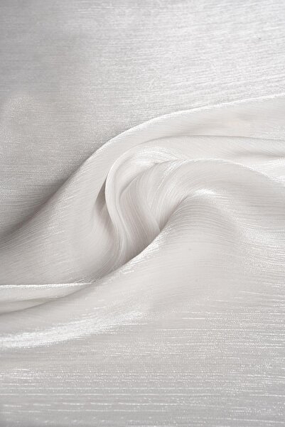 Kumaş Deposu Rochie de seara de culoare alb Deren din tul din material tip stofă