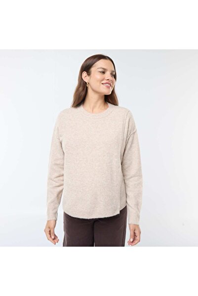 KIABI Soft knit nursing sweater BEIGE