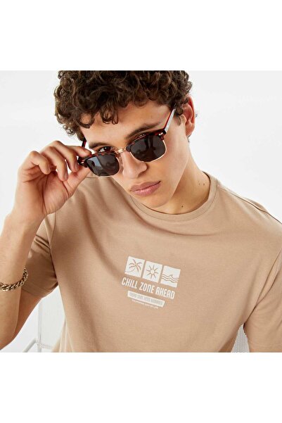 KIABI Printed slogan T-shirt WHITE