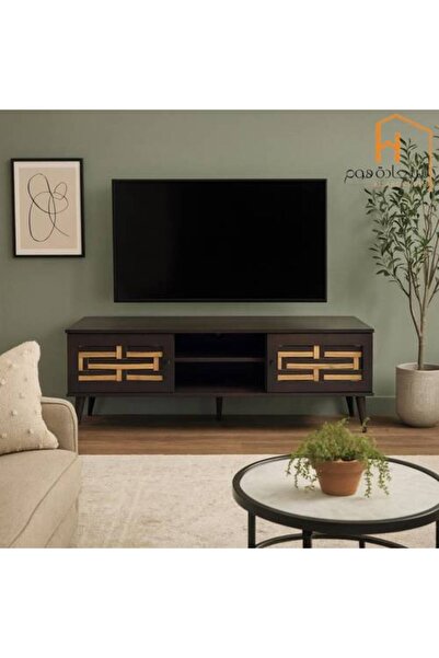 Al Saadah Home وحدة تلفزيون - 140×40×45 سم - بني