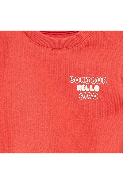 KIABI Long-sleeved sweatshirt with print RED