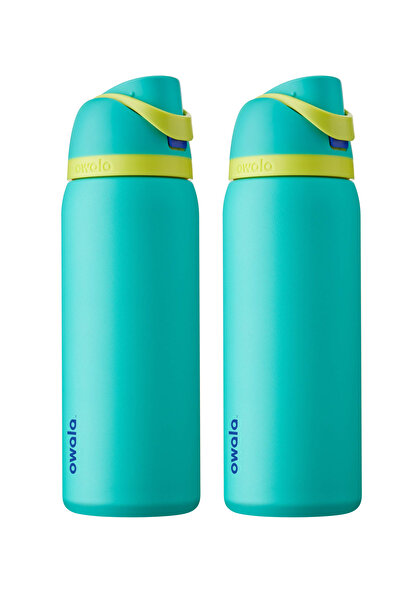owala FreeSip® Pack of 2 Green & Green Stainless Steel Insulated Water Bottle 32oz