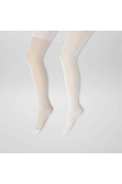 KIABI عبوة من زوجين من الجوارب الضيقة الأنيقة وخفيفة الوزن باللون الأصفر