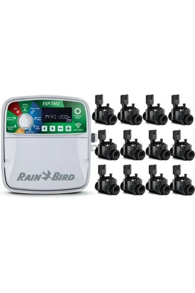 Rainbird Raınbırd Tm2-12 Kontrol Ünitesi Ve Selenoid Vana Seti (12 Istasyon)