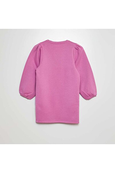 KIABI Plain sweatshirt dress pink