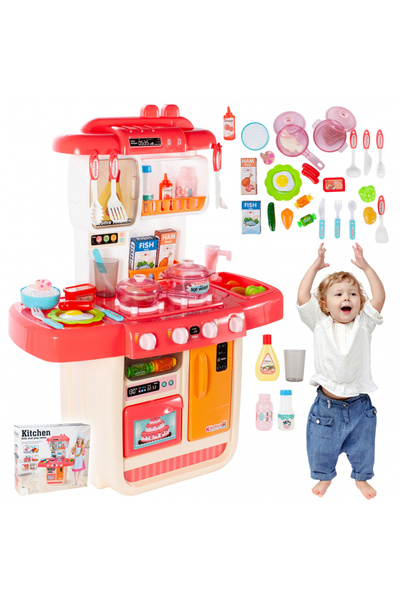 MalPlay Bucatarie electronica pentru copii, MalPlay, cu robinet de apa functi...
