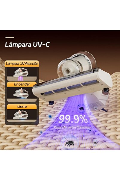 Jimmy Mattress Vacuum Cleaner with UV-C Light, Hot Air Function,Dust Sensor, Dust Mite Removal 600W